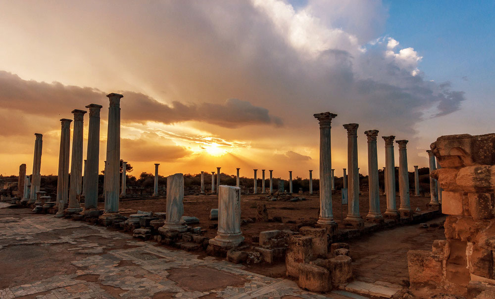 Salamis Ruins in Famagusta, North Cyprus